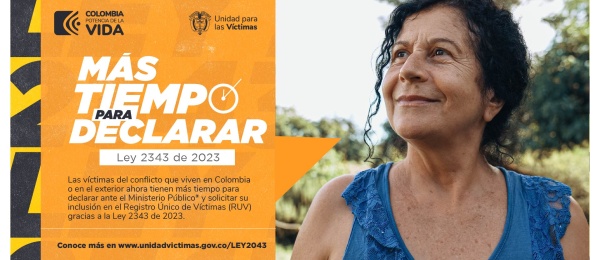 Conoce la Ley No. 2343 sobre nuevos plazos para que las víctimas del conflicto armado presenten la declaración ante el Ministerio Público